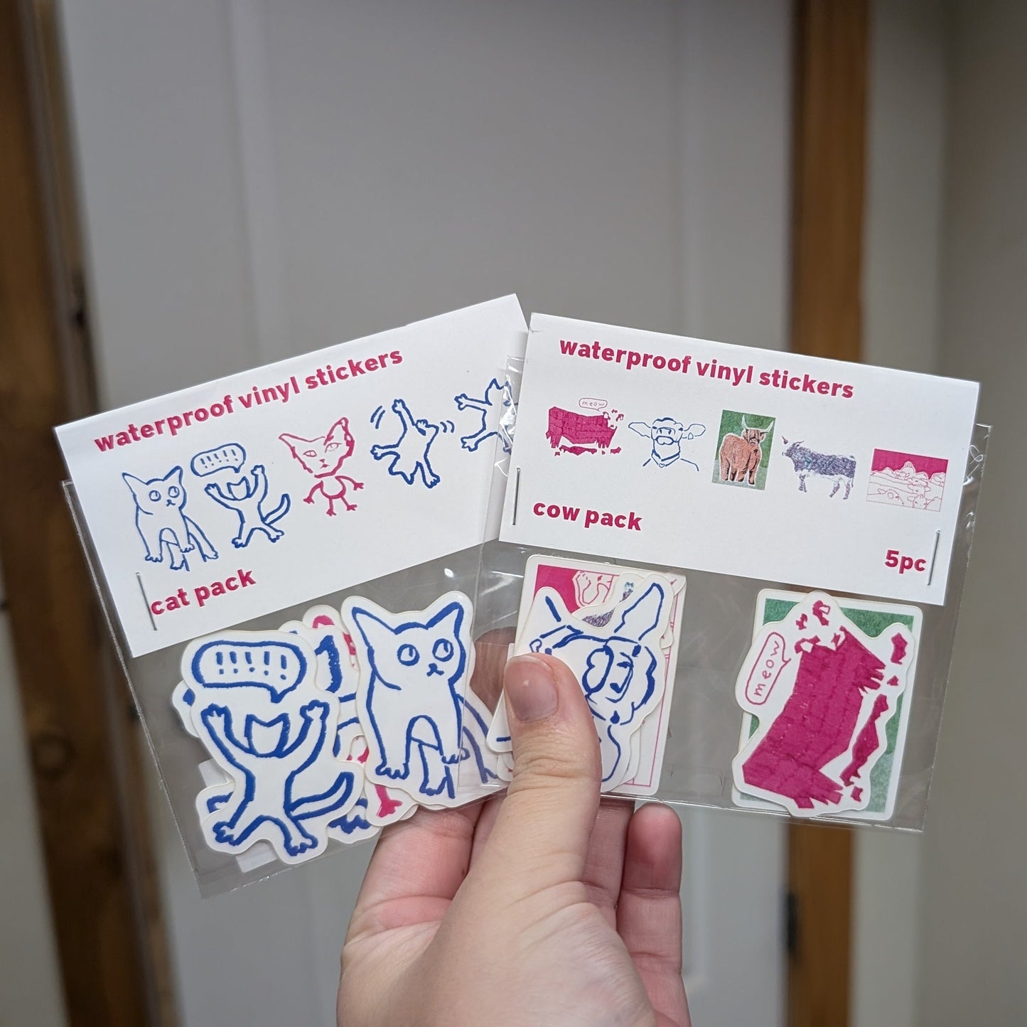 5pc Waterproof Sticker Pack