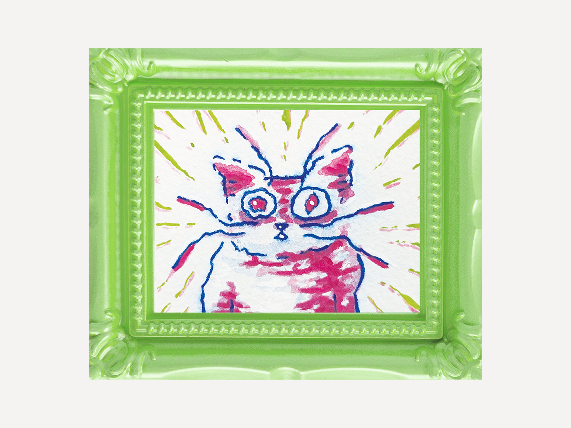 Lucid Cat Watercolor Print