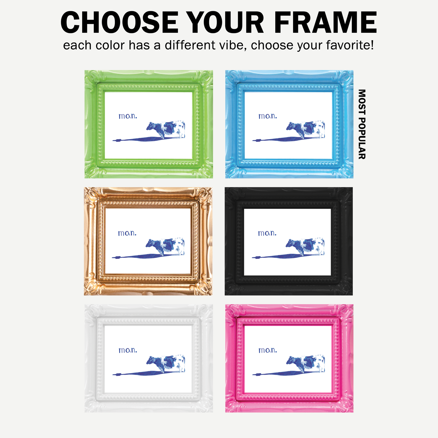 Mini Man Cow Print