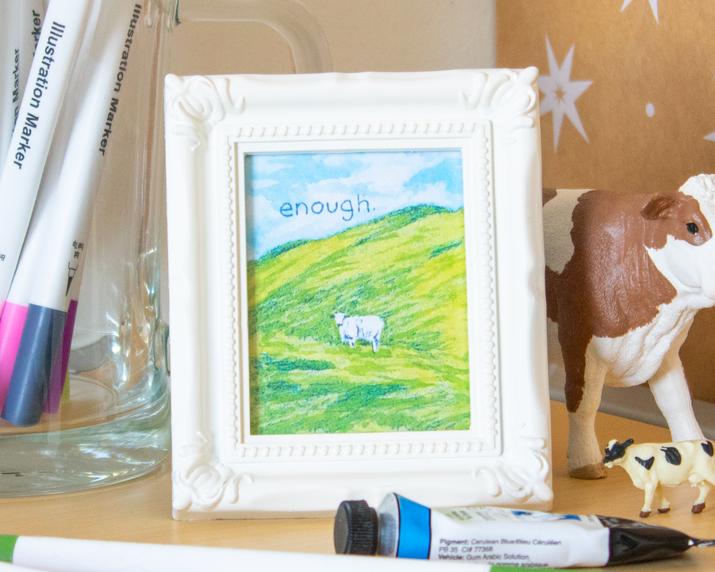 Enough Mini Watercolor Print