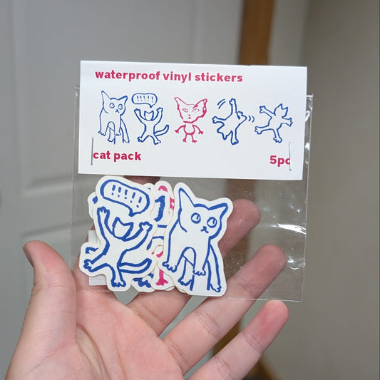 5pc Waterproof Sticker Pack