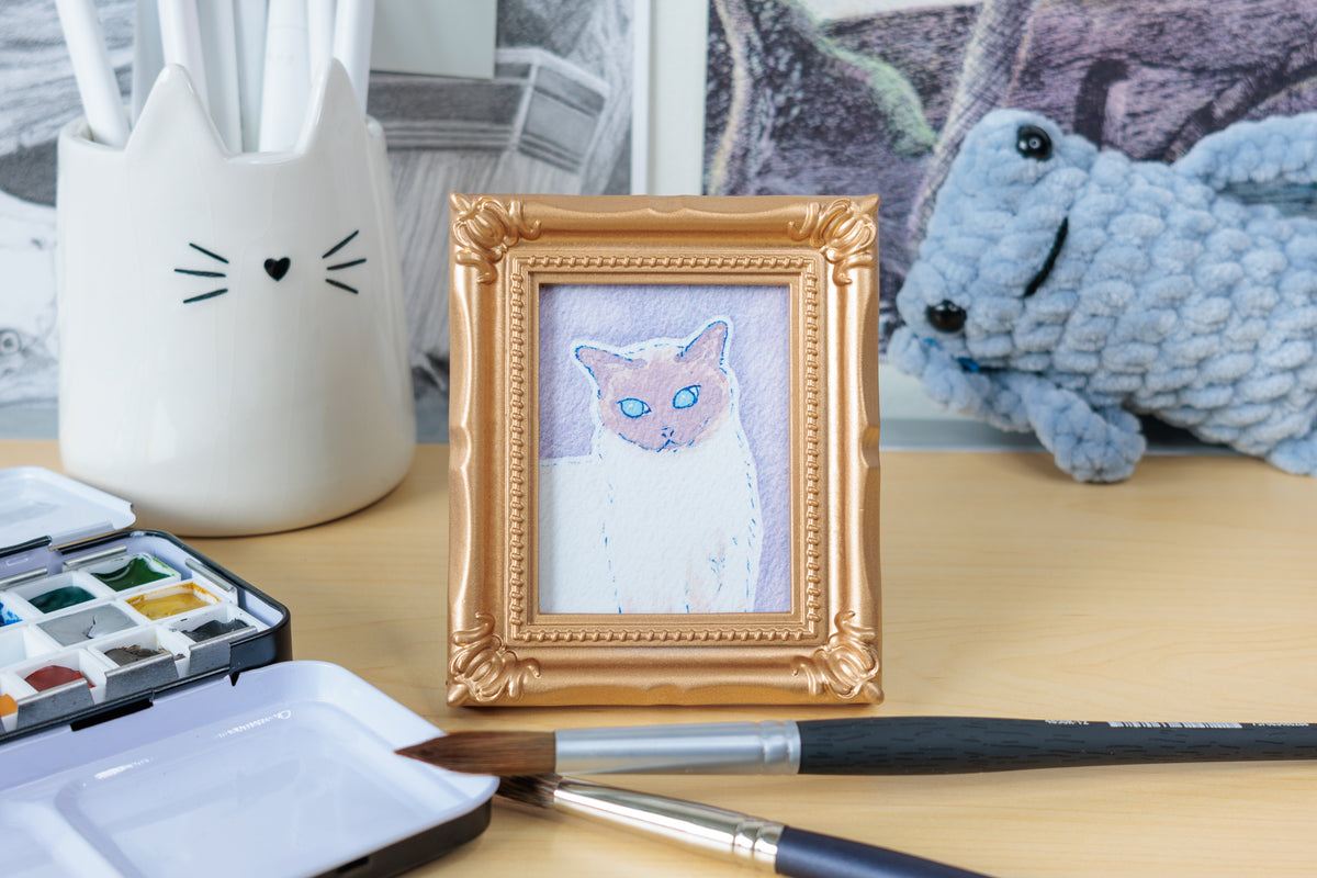 Siamese Cat Watercolor Print