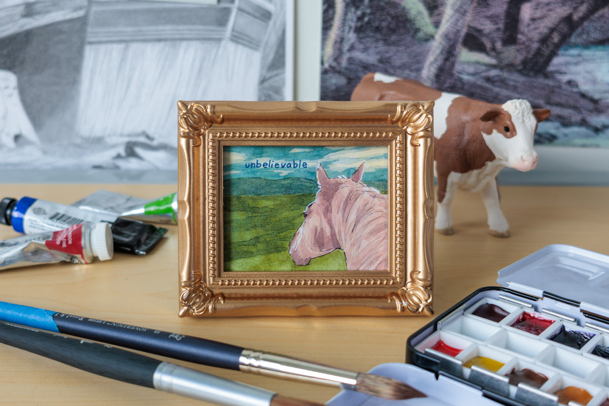 Unbelievable Horse Watercolor Print