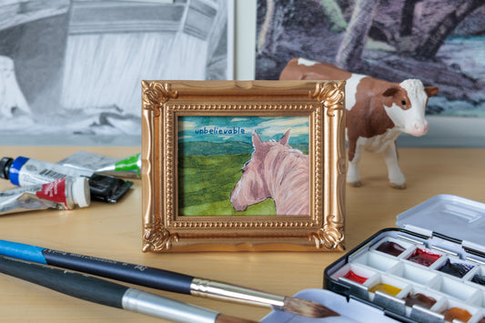 Unbelievable Horse Watercolor Print