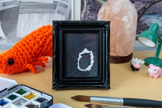 Help Black Mini Art Print