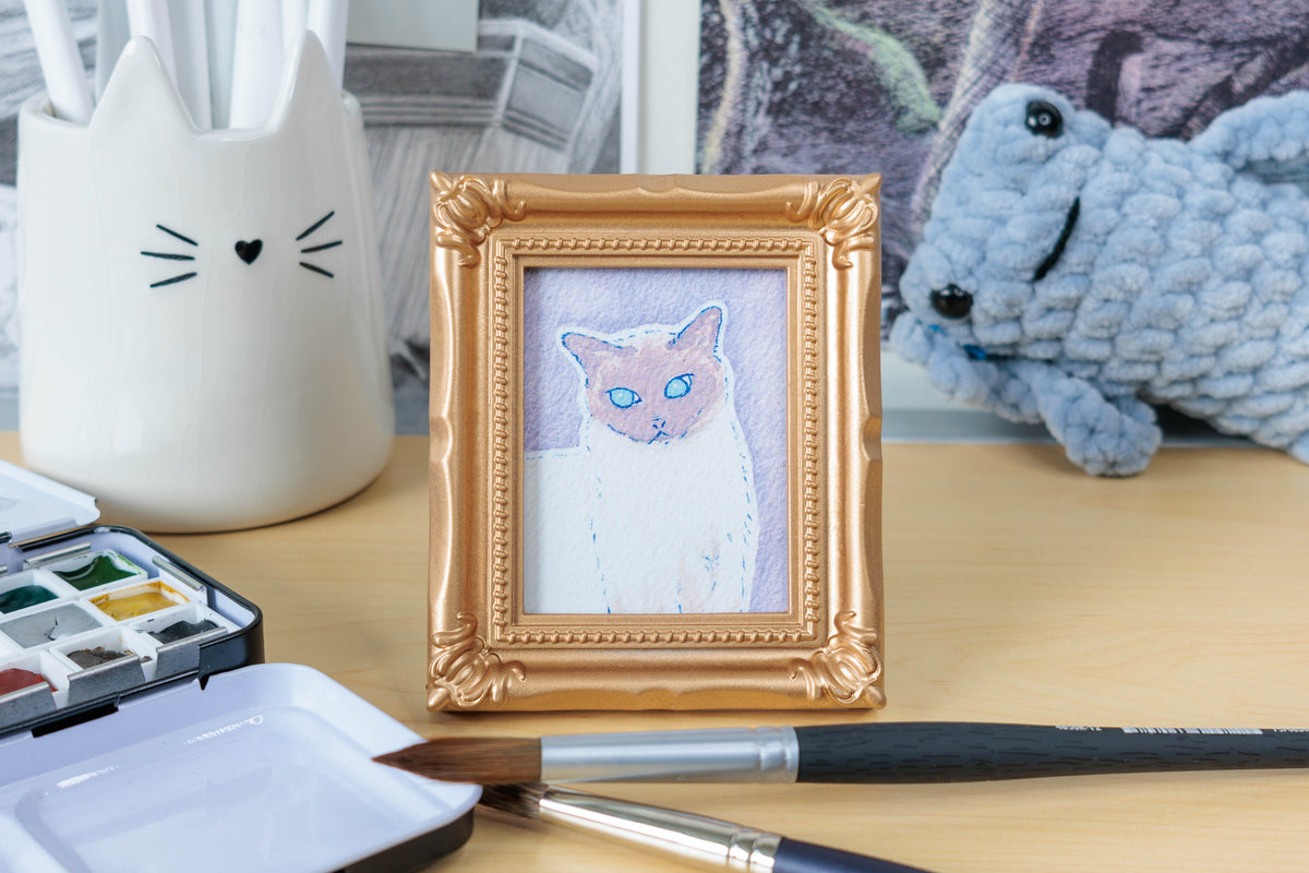 Siamese Cat Watercolor Print