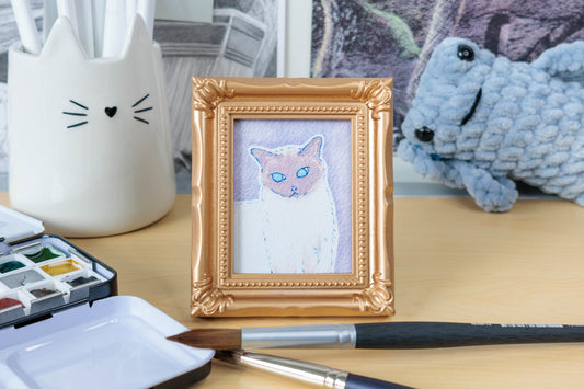Siamese Cat Watercolor Print