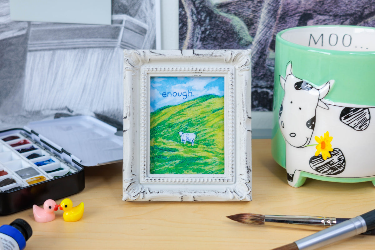 Enough Mini Watercolor Print