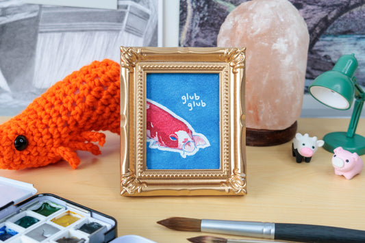Glub Glub Koi Fish Watercolor Print