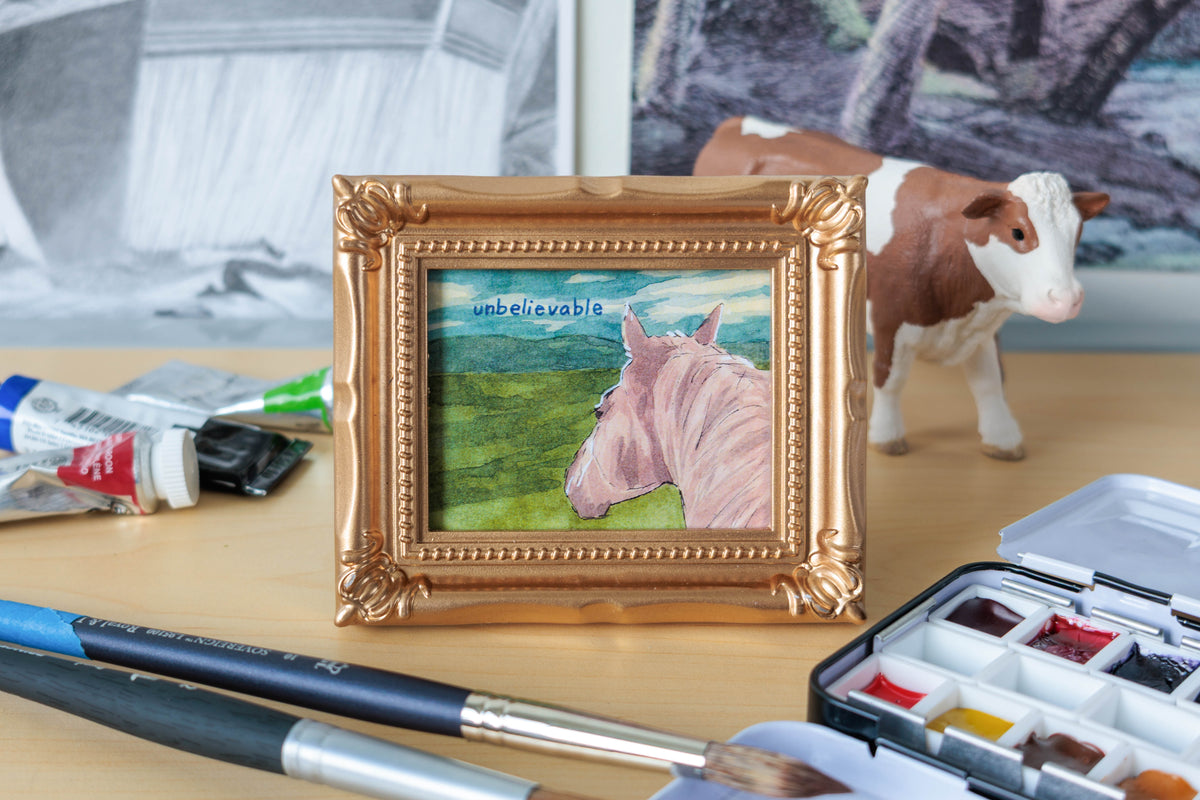 Unbelievable Horse Watercolor Print
