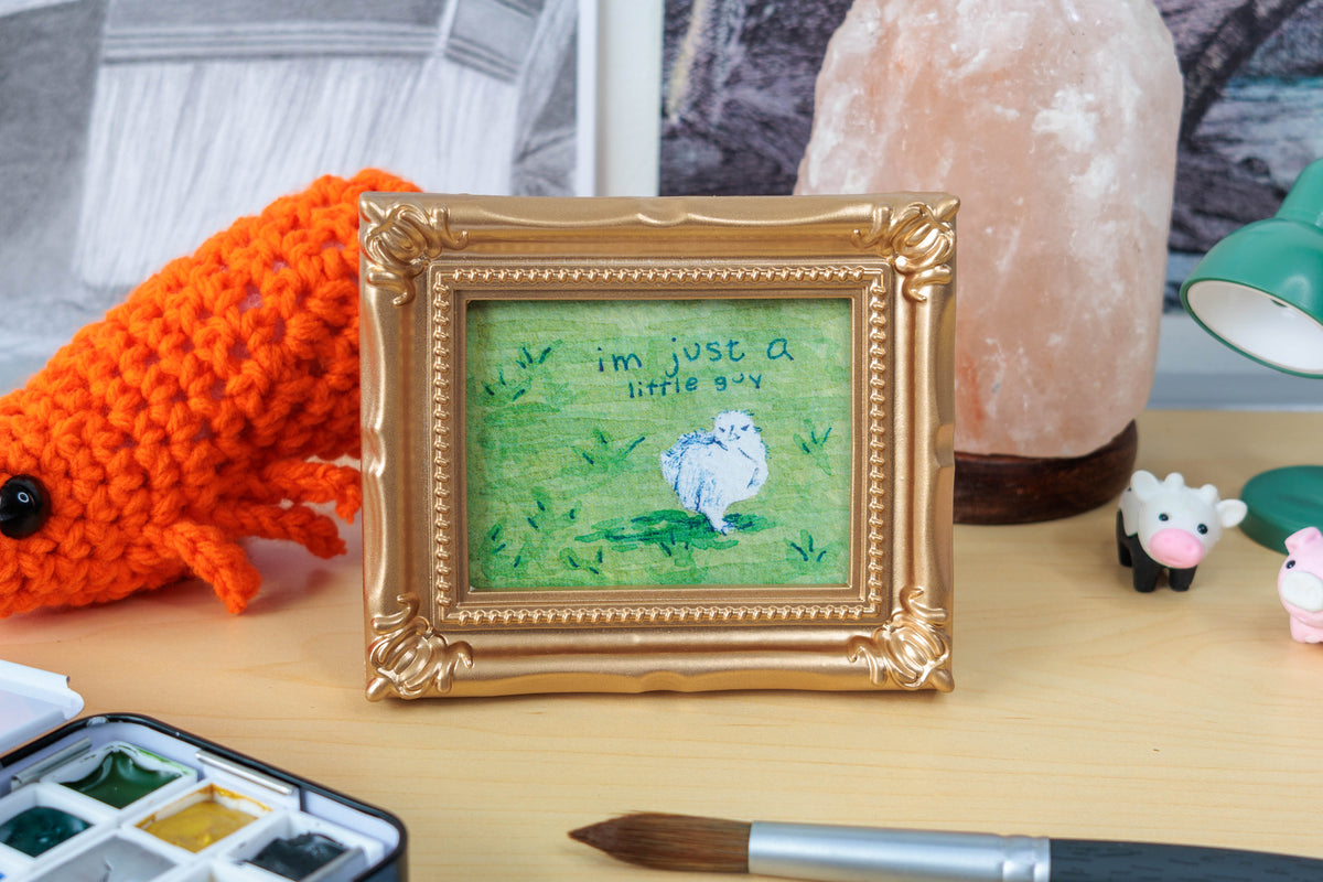 Just A Little Guy Mini Watercolor Print