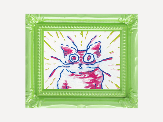 Lucid Cat Watercolor Print