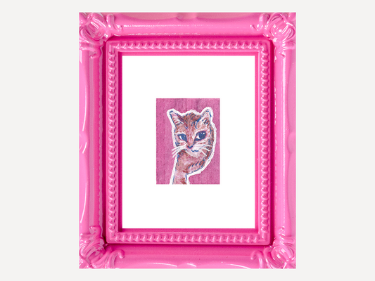 Mini Cat Watercolor Print