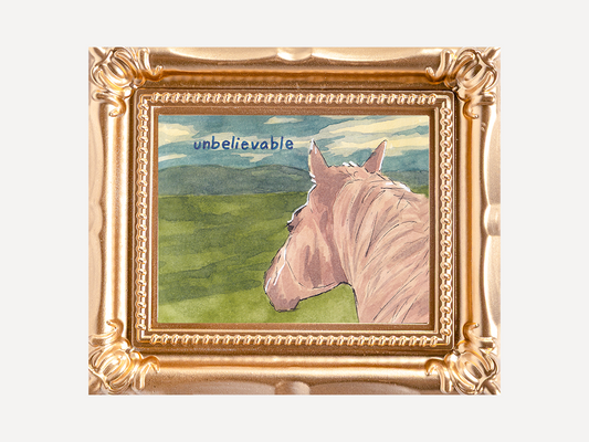 Unbelievable Horse Watercolor Print