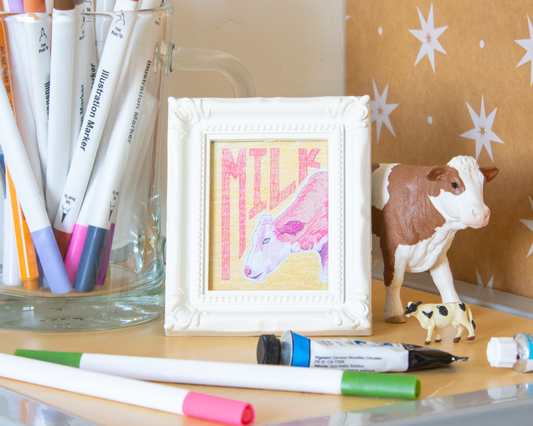 Milk Cow Mini Art Print